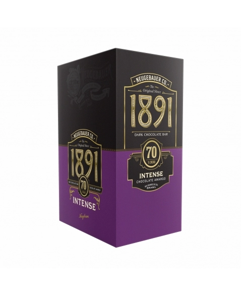 BARRA DE CHOCOLATE 1891 INTENSE 70% CACAU 10X90G