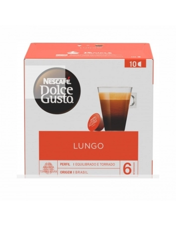 CAPSULAS DE CAFE NESCAFE DULCE GUSTO C/10 LUNGO 70G
