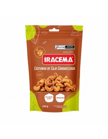 CASTANHA DE CAJU CARAMELIZADA IRACEMA SACHE 100G