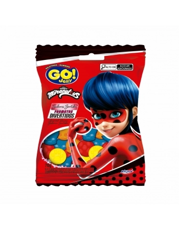 BALA GO JELLY LADYBUG SORTIDO 70G