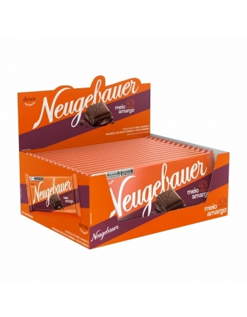 BARRA DE CHOCOLATE MEIO AMARGO 16X80G