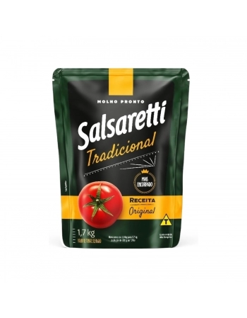 MOLHO TRADICIONAL SALSARETTI SACHE 1,7KG