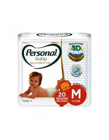 FRALDA PERSONAL BABY PREMIUM PROTECT (M) C/20UN