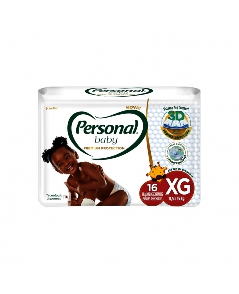 FRALDA PERSONAL BABY PREMIUM PROTECT (EXTG) C/16UN