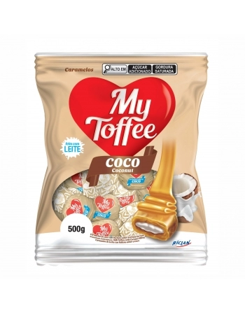 BALA MY TOFFEE LEITE C/COCO 500G