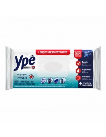 LENÇO DESINFETANTE YPE ANTIBAC C/18UN