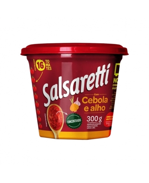 EXTRATO SALSARETTI CEBOLA/ALHO POTE 300G