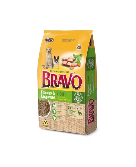 RAÇÃO BRAVO FRANGO E LEGUMES 1KG