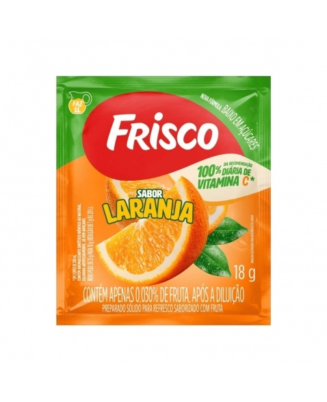 REFRESCO PÓ FRISCO LARANJA 324G (18X18G)