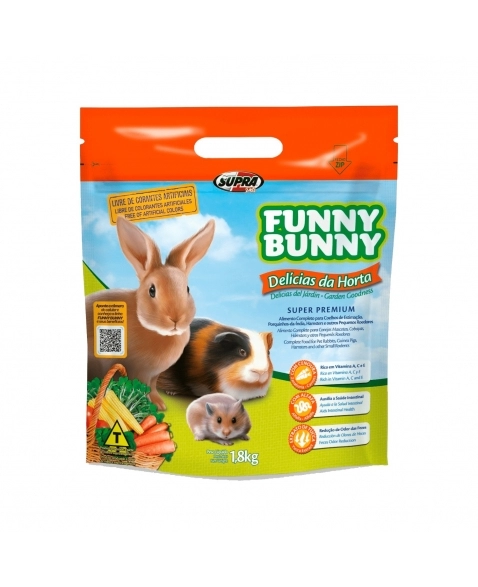 RAÇÃO FUNNY BUNNY DELICIAS DA HORTA 1,8KG