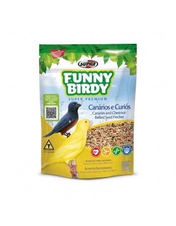 RAÇÃO FUNNY BIRDY CANARIOS E CURIOS 350G