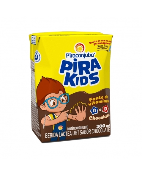 BEBIDA LACTEA PIRAKIDS CHOCOLATE 200ML