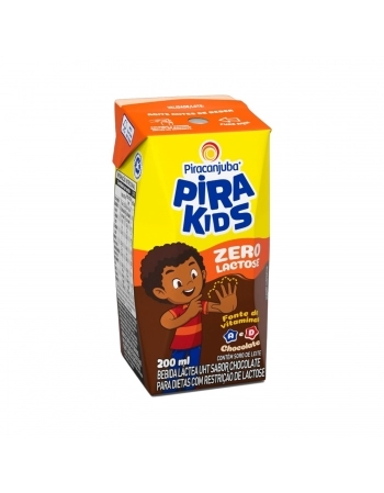 BEBIDA LACTEA PIRAKIDS ZERO LACTOSE CHOCOLATE 200ML