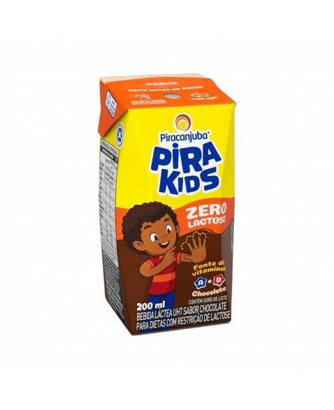 BEBIDA LACTEA PIRAKIDS ZERO LACTOSE CHOCOLATE 200ML