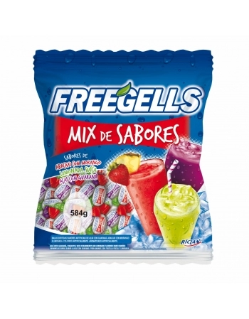 BALA FREEGELLS PLAY MIX AZUL 584G