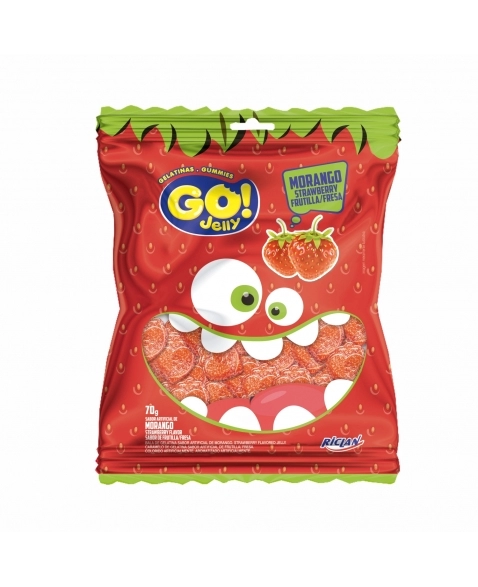 BALA GO JELLY MORANGO 70G