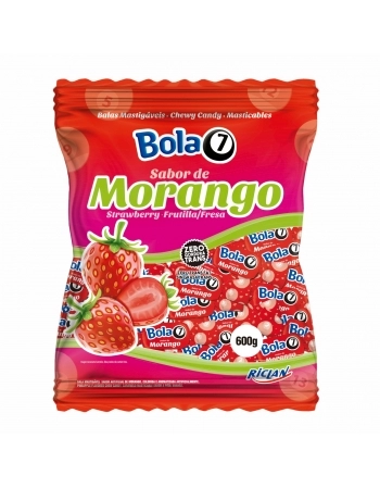 BALA BOLA7 MORANGO 600G