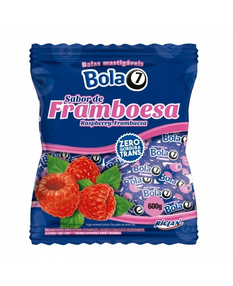 BALA BOLA7 FRAMBOESA 600G