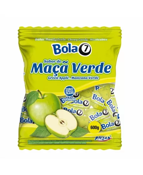 BALA BOLA7 MAÇÃ VERDE 600G
