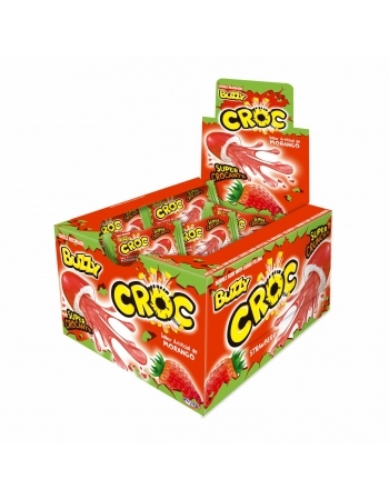 CHICLE BUZZY CROC MORANGO 40UN