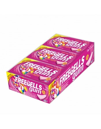 CHICLE FREEGELLS PLAY GUM TUTTI-FRUTTI 15UN