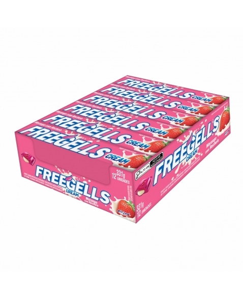 DROPS FREEGELLS PLAY CREAM MORANGO 12UN