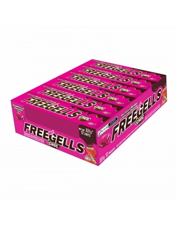 DROPS FREEGELLS PLAY MORANGO RECH. CHOC 12UN