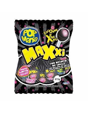 PIRULITO POP MANIA MAXXI CEREJA 672G