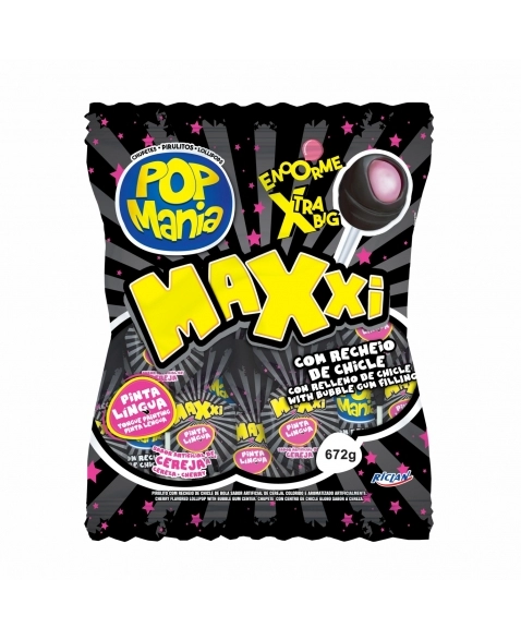 PIRULITO POP MANIA MAXXI CEREJA 672G