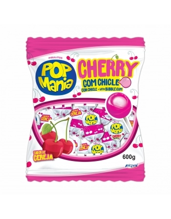 PIRULITO POP MANIA CHERRY 600G