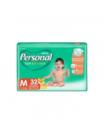 FRALDA PERSONAL SOFT&PROTECT (M) C/32UN