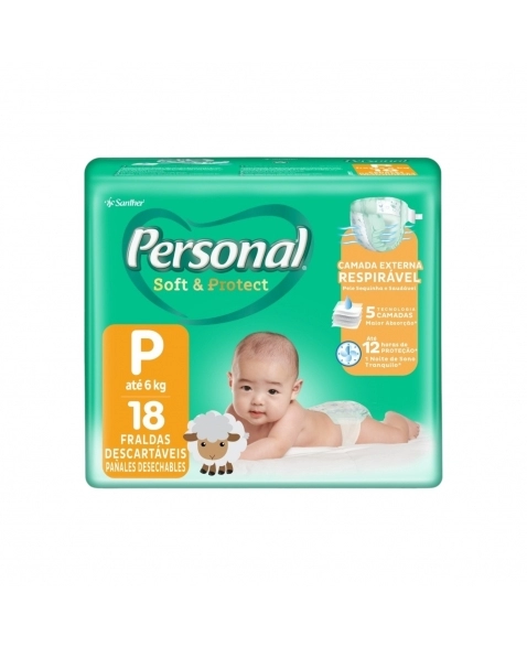 FRALDA PERSONAL SOFT&PROTECT JUMBINHO (P) C/18UN