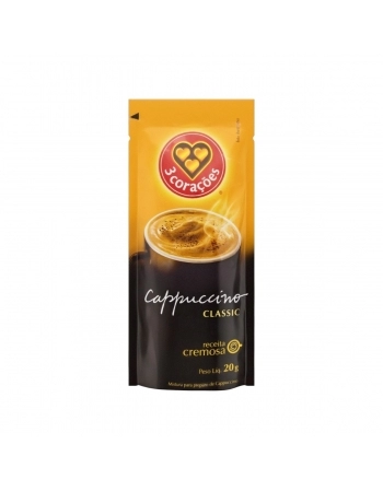 CAPPUCCINO SOLUVEL 3 CORAÇÕES CLASSIC SACHE 20G