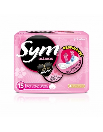 PROTETOR DIARIO SYM C/PERFUME C/15 UN