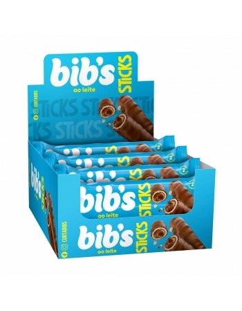 CHOCOLATE BIBS STICKS AO LEITE 16X32G