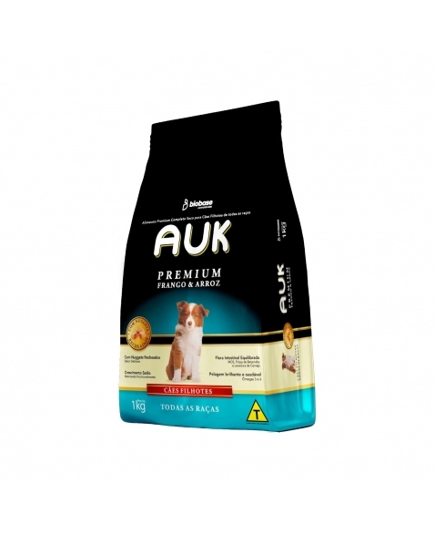 RAÇÃO AUK PREMIUM FILHOTES (FARDO) 1KG