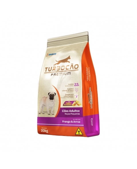 RAÇÃO TURBOCAO PREMIUM RAÇAS PEQUENAS 20 KG