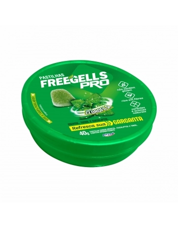 PASTILHA FREEGELLS PLAY PRO EUCALIPTO 400GR (10X40G)