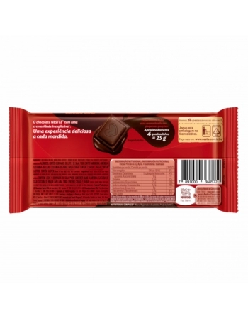 BARRA DE CHOCOLATE CLASSIC MEIO AMARGO 16X80G