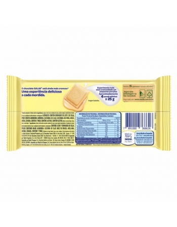 BARRA DE CHOCOLATE GALAK 16X80G